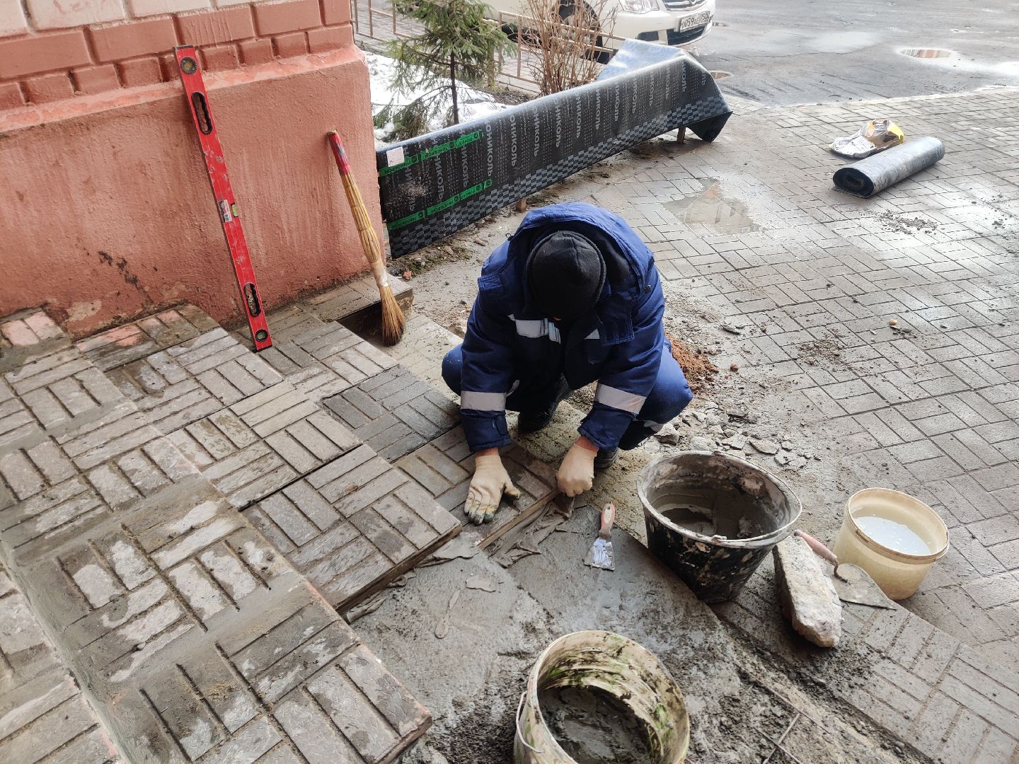 Красноармейск, перемены, ремонт лестницы, оживлённый маршрут, новые ступеньки, управляющая компания