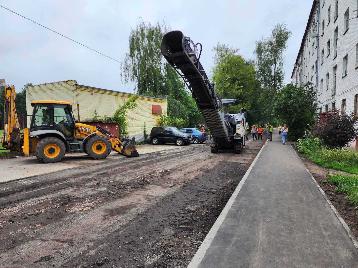 раменское, благоустройство, комплексное благоустройство двора домов на улице Гурьева,