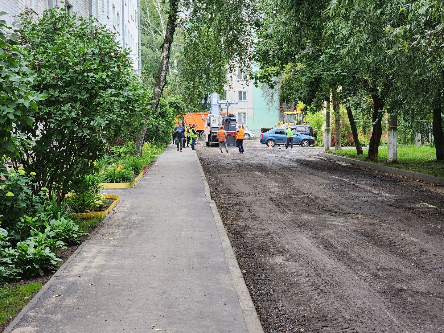 раменское, благоустройство, комплексное благоустройство двора домов на улице Гурьева,