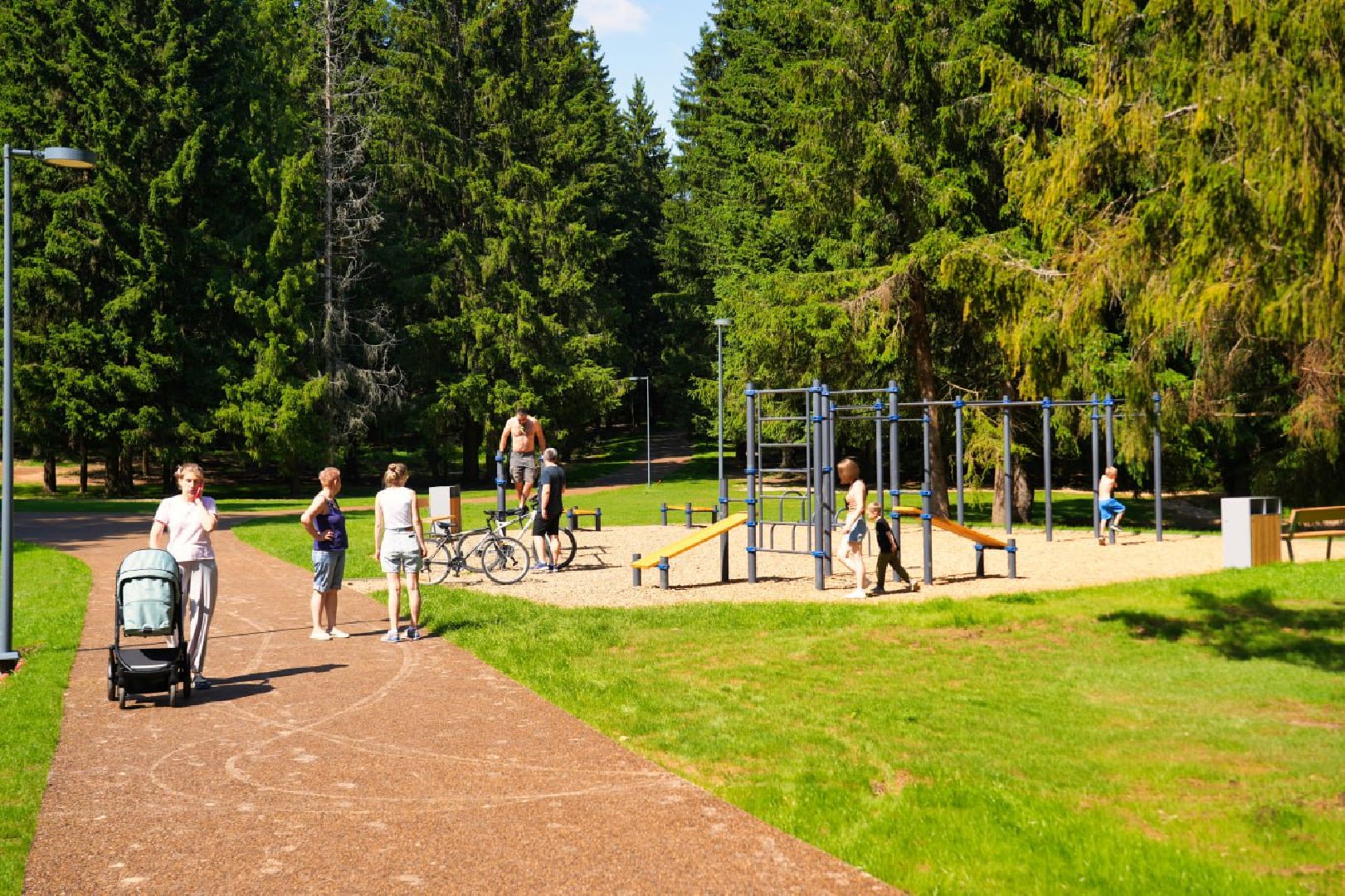 Сергиев Посад, Парки в лесу, Сергиево-Посадский городской округ, Лесопарк, Благоустройство, Загорское море,