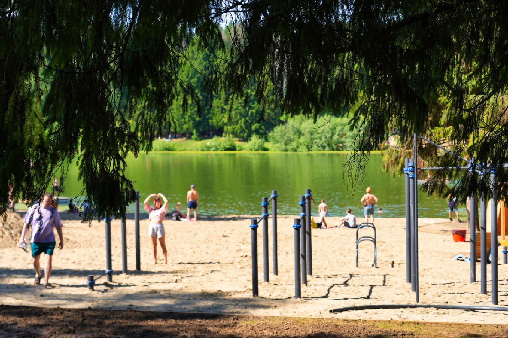 Сергиев Посад, Парки в лесу, Сергиево-Посадский городской округ, Лесопарк, Благоустройство, Загорское море,