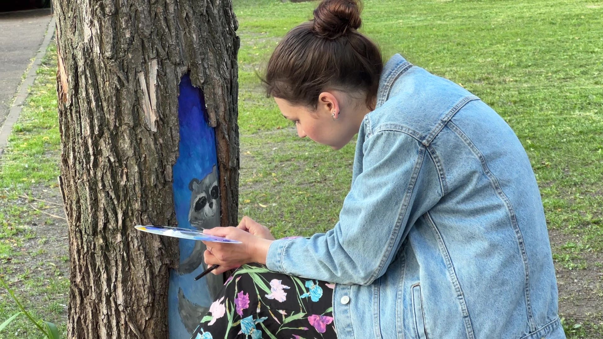 Реутов, парк, спаси дерево, рисунки, художник,