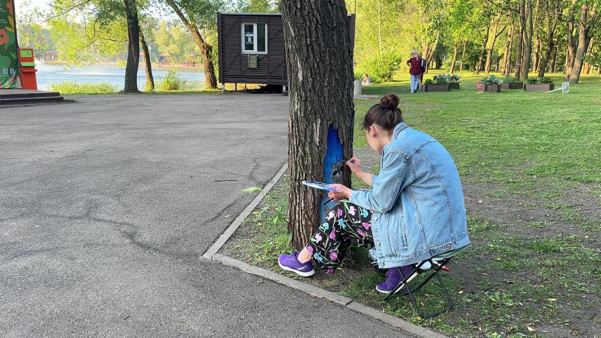 Реутов, парк, спаси дерево, рисунки, художник,