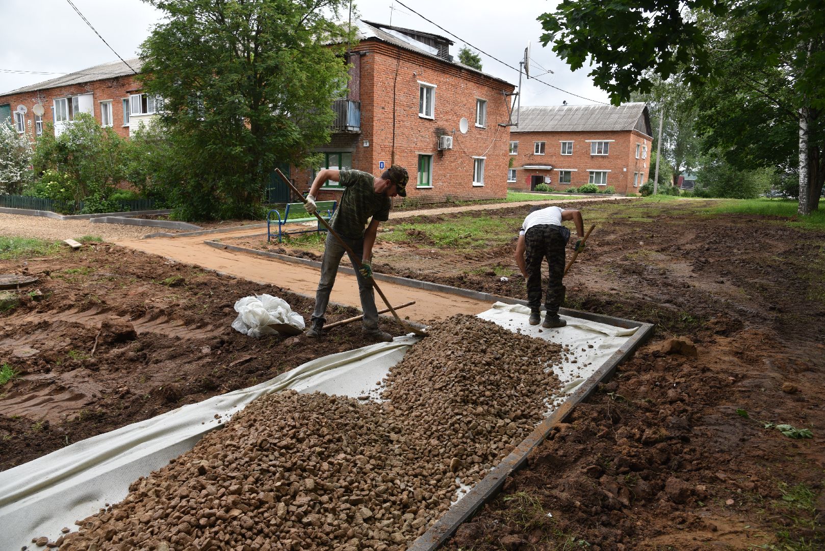 лотошино, микулино, благоустройство, дворовые территории,