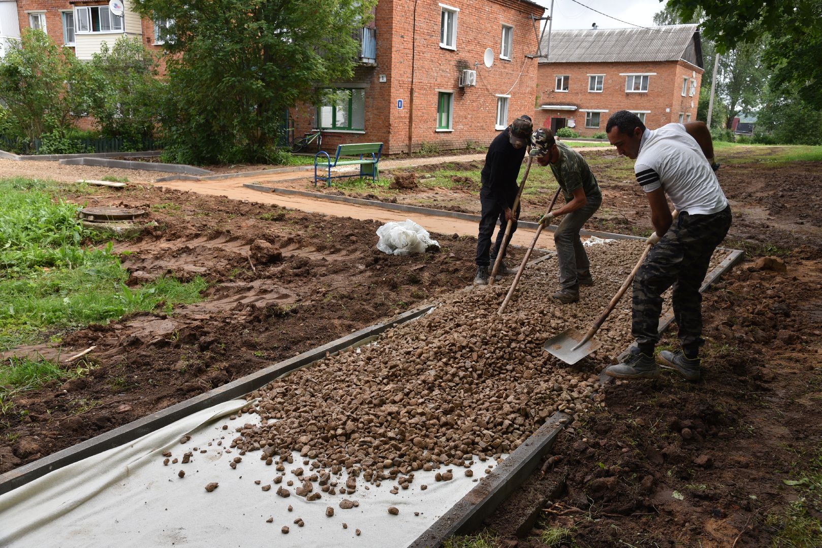 лотошино, микулино, благоустройство, дворовые территории,
