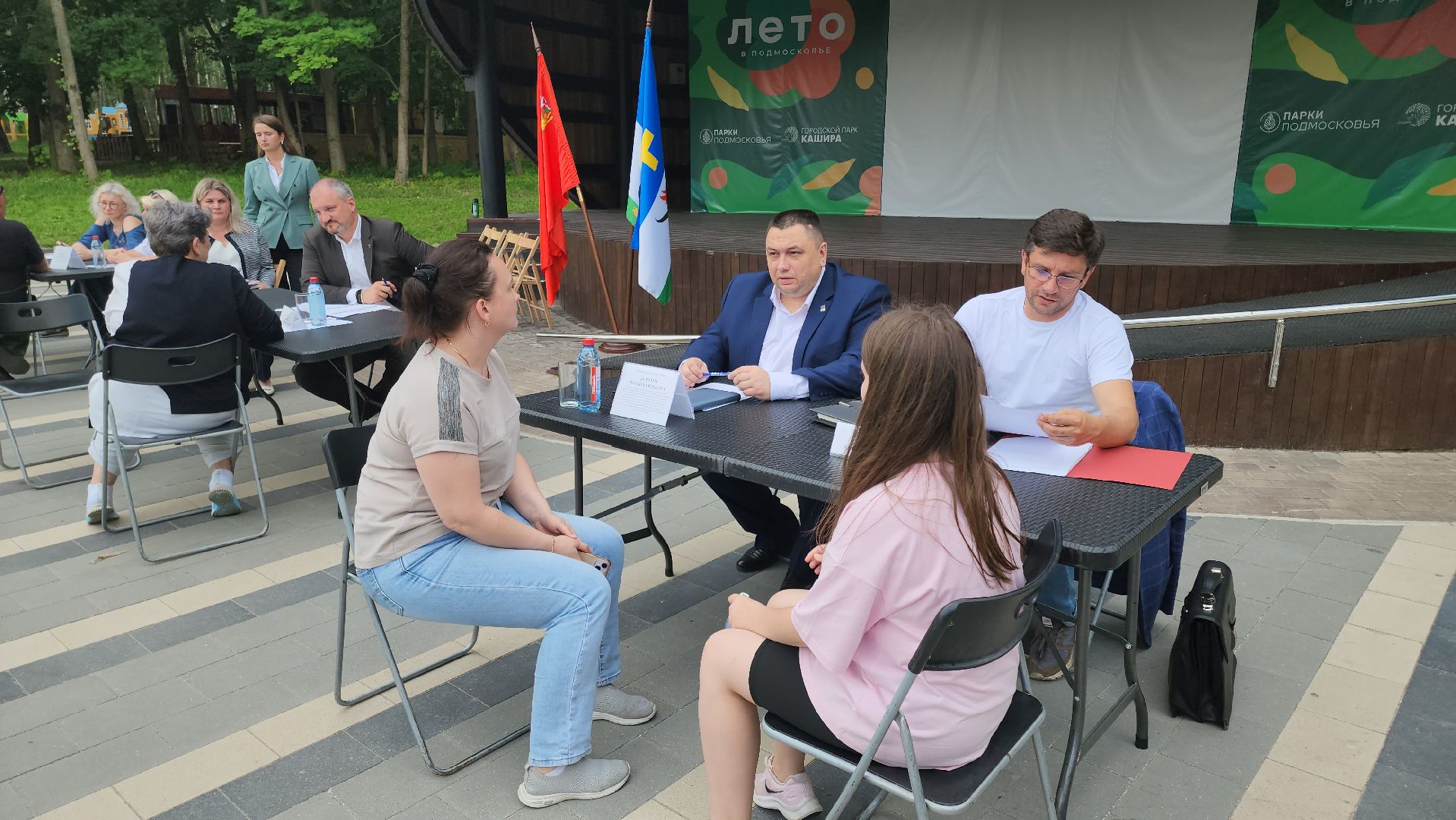 кашира, выездная администрация, городской парк, сво, гуманитаная помощь, рации, связь, херсонская область,