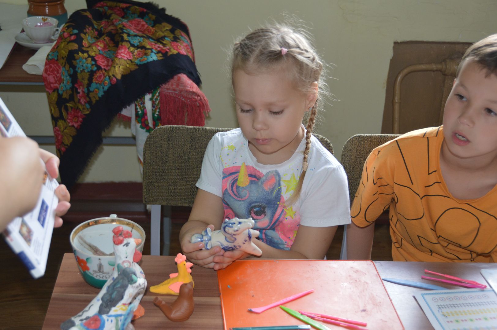 шатура, культурная шатура, народное творчество, фарфор, лепка, дети,