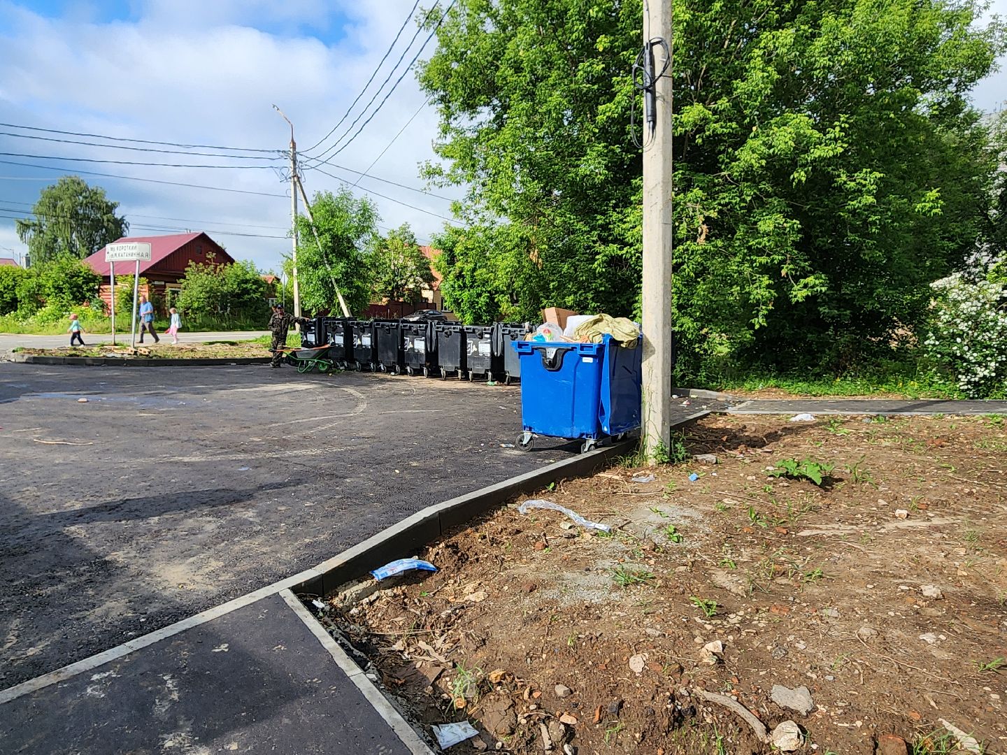 серпухов, улица дальняя, контейнер для мусора, контейнерная площадка, раздельный сбор мусора,
