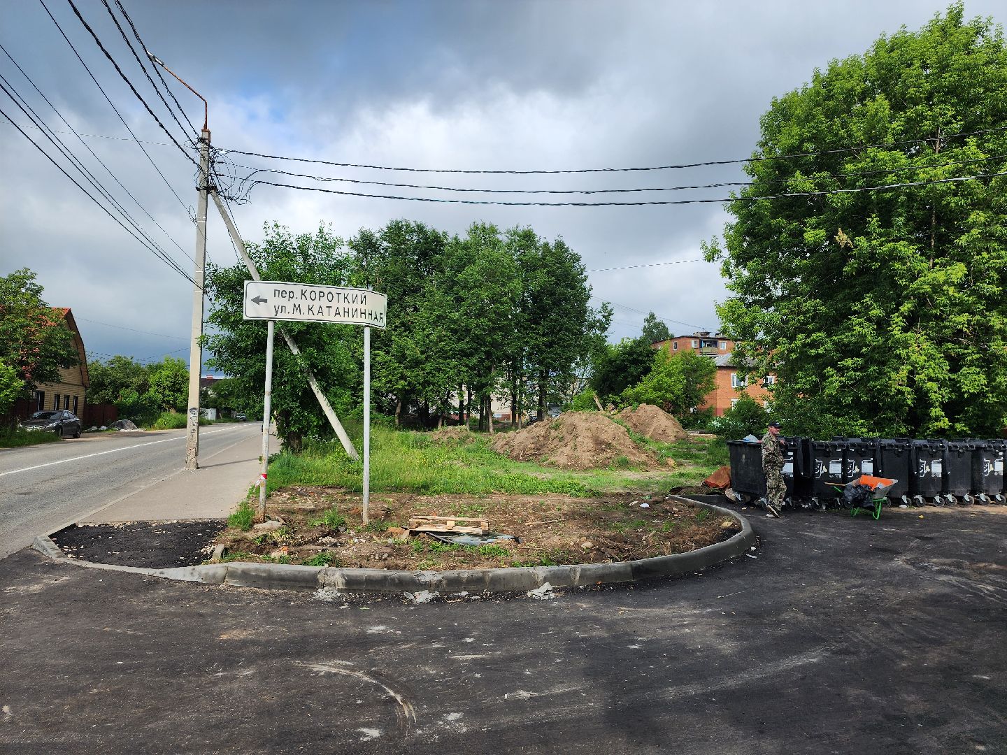 серпухов, улица дальняя, контейнер для мусора, контейнерная площадка, раздельный сбор мусора,