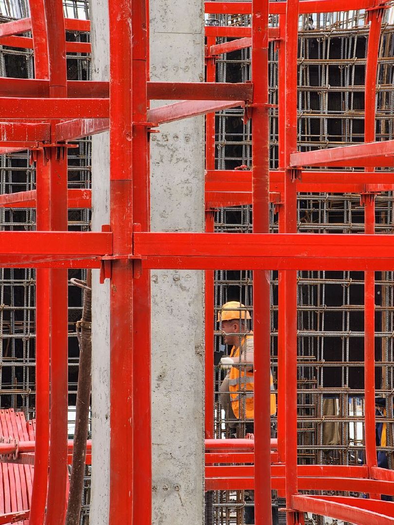 чехов, строительство, поликлиника, рабочие, дети,