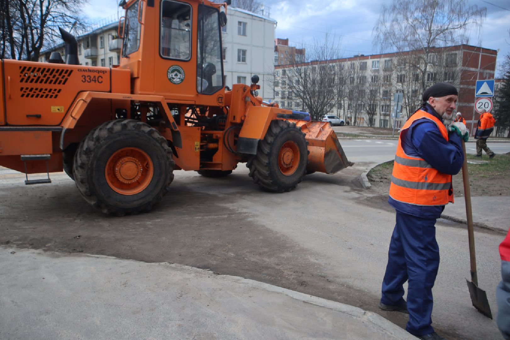 Благоустройство, Пущино, уборка дорог