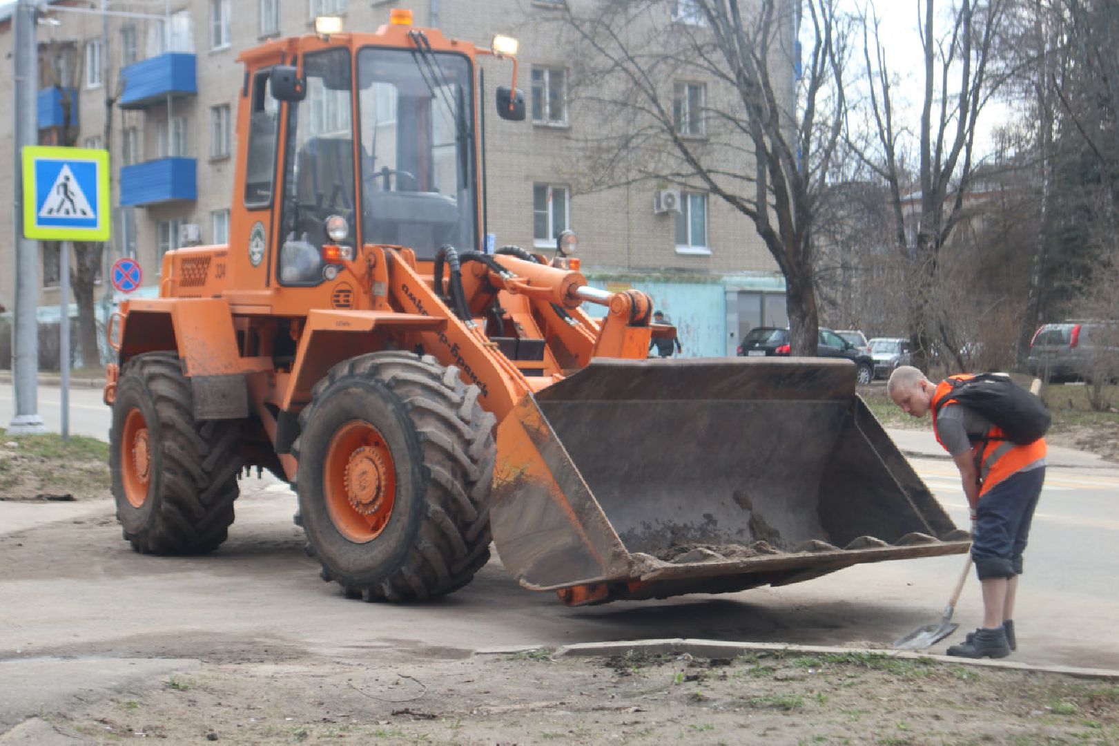 Благоустройство, Пущино, уборка дорог