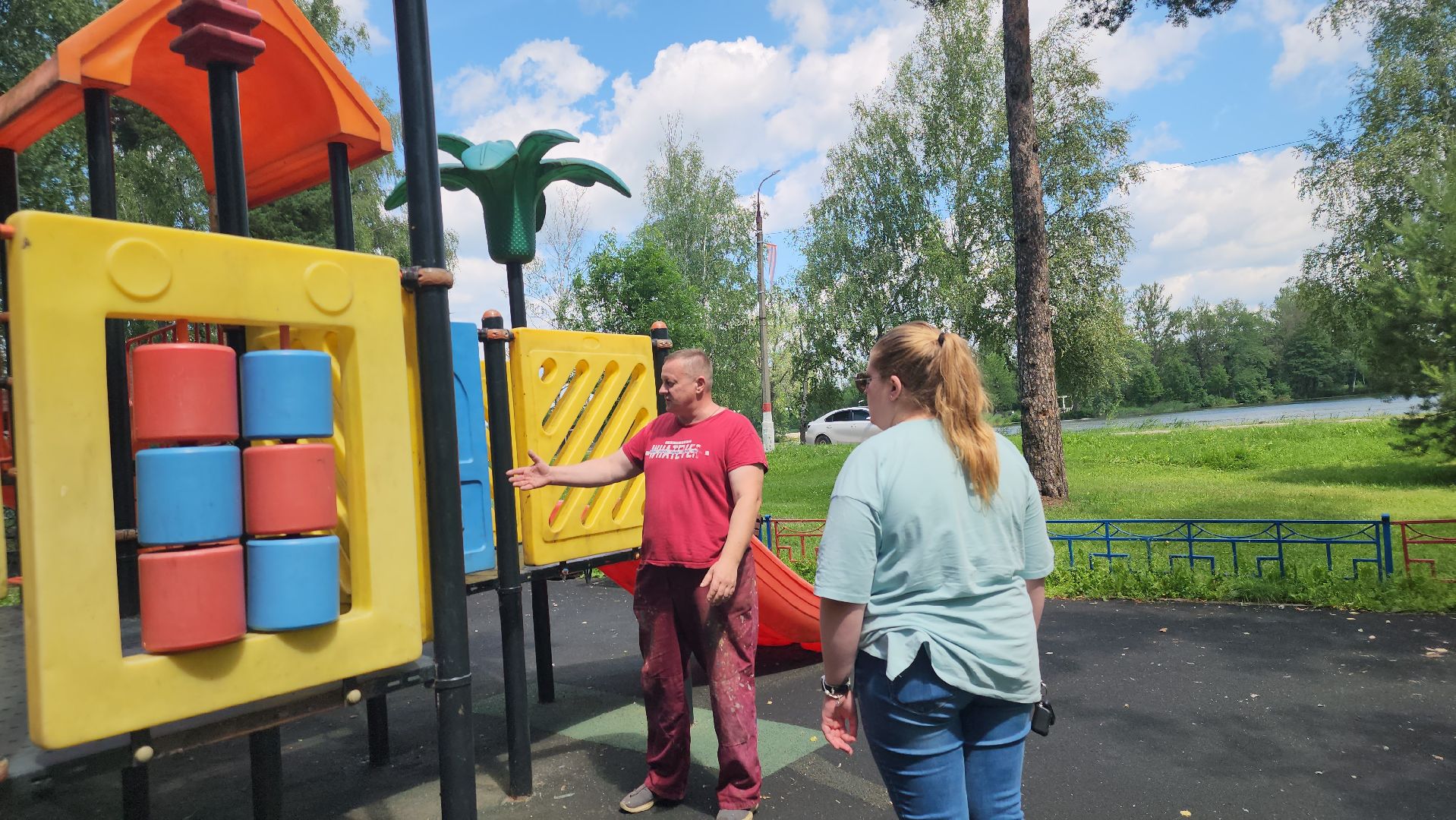 Павловский Посад, Городской округ Павловский Посад, Люди, Жители,Площадка, Ремонт,