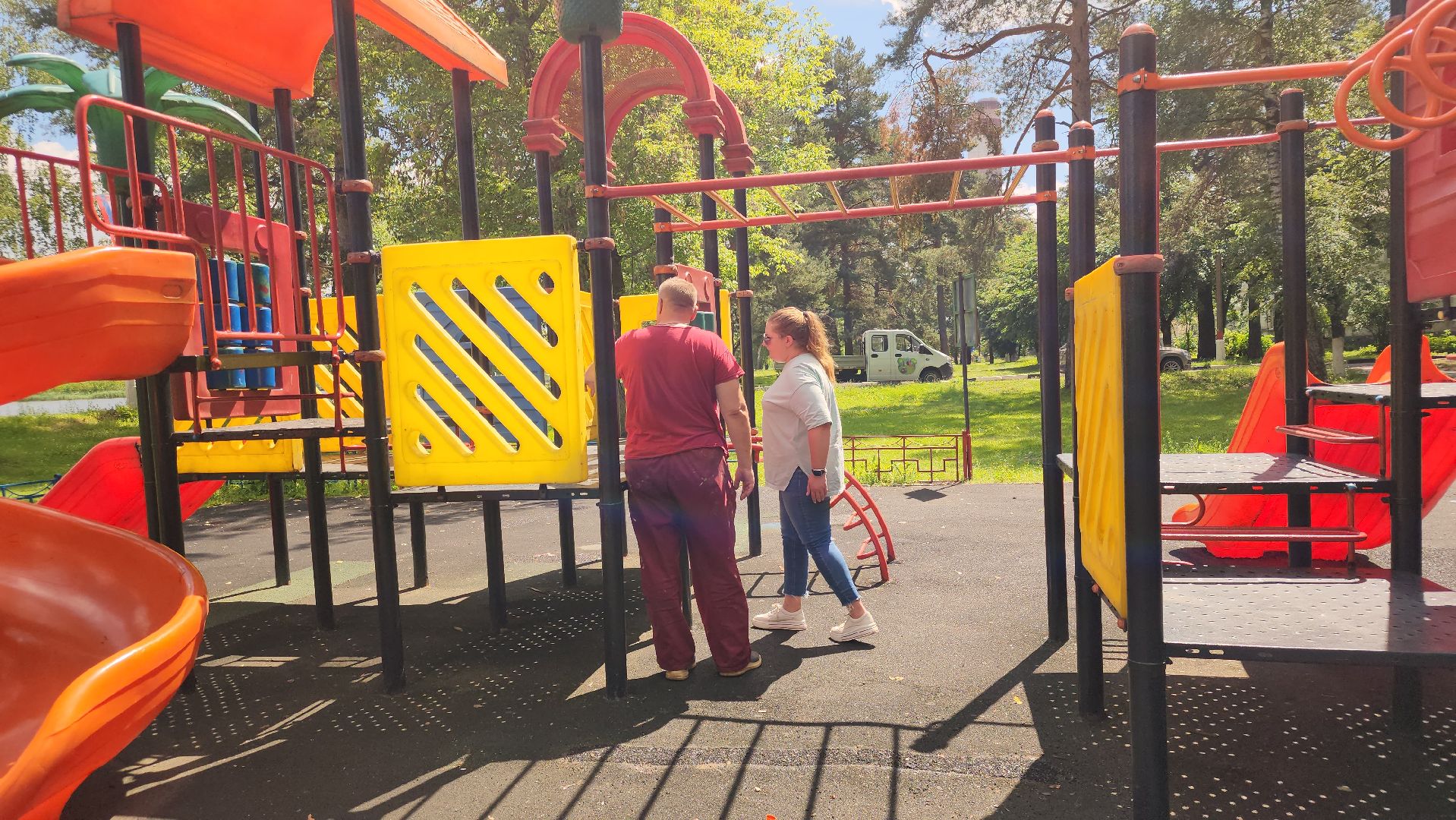 Павловский Посад, Городской округ Павловский Посад, Люди, Жители,Площадка, Ремонт,