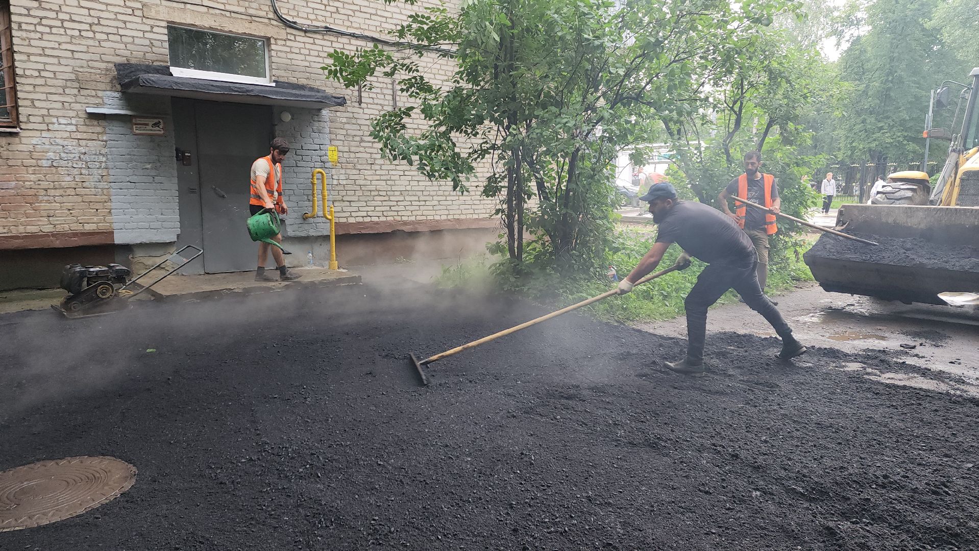 пушкино, ямочный ремонт, дворовая территория, ремонтные работы,