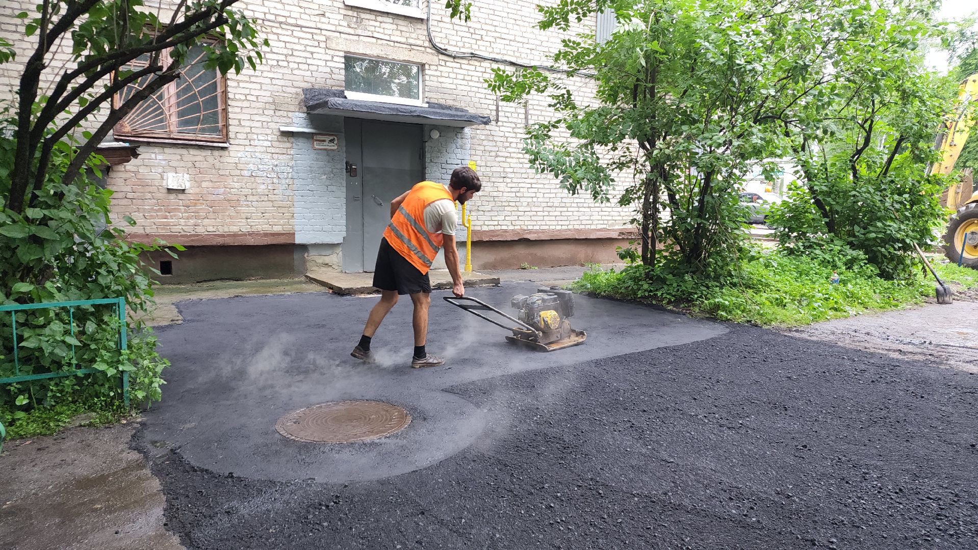 пушкино, ямочный ремонт, дворовая территория, ремонтные работы,