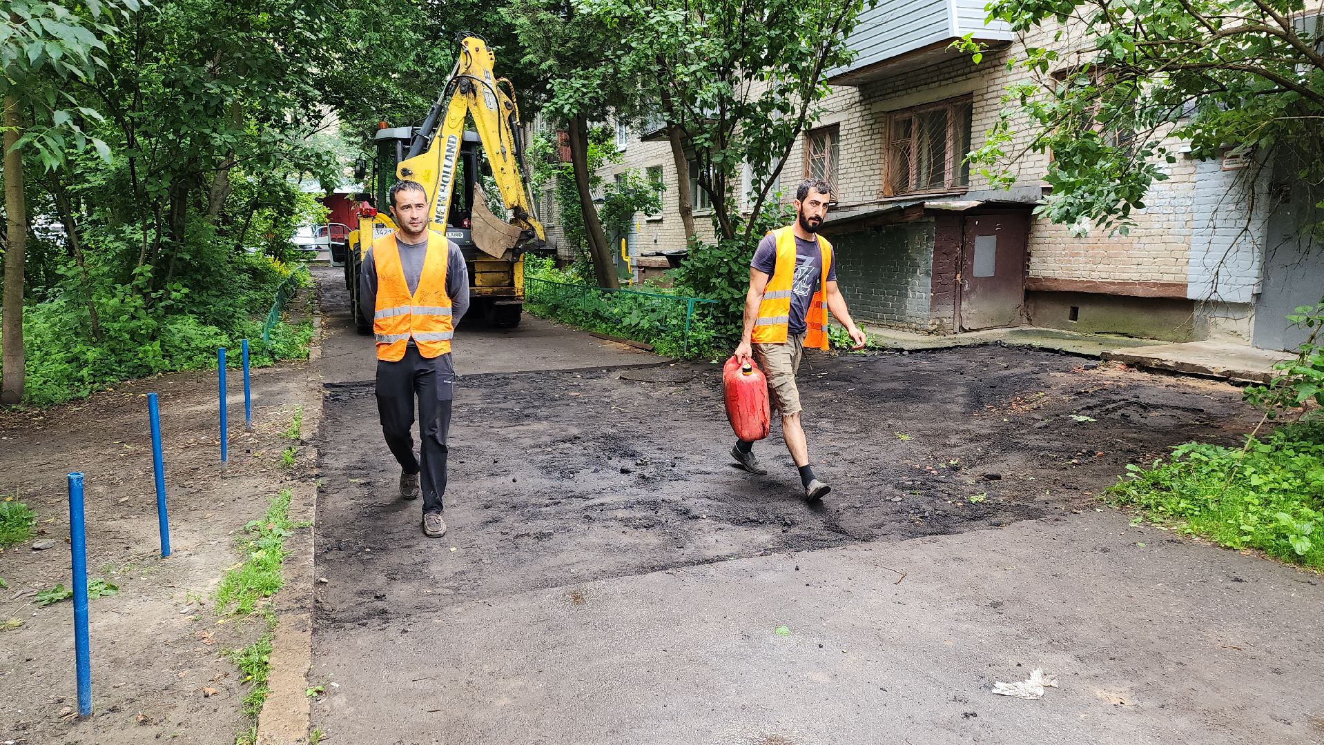 пушкино, ямочный ремонт, дворовая территория, ремонтные работы,