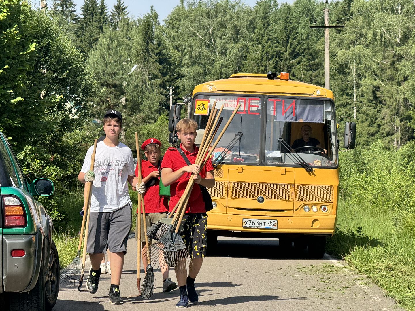шаховская, мемориал, уборка памятников, памятная акция, юнармейские отряды,