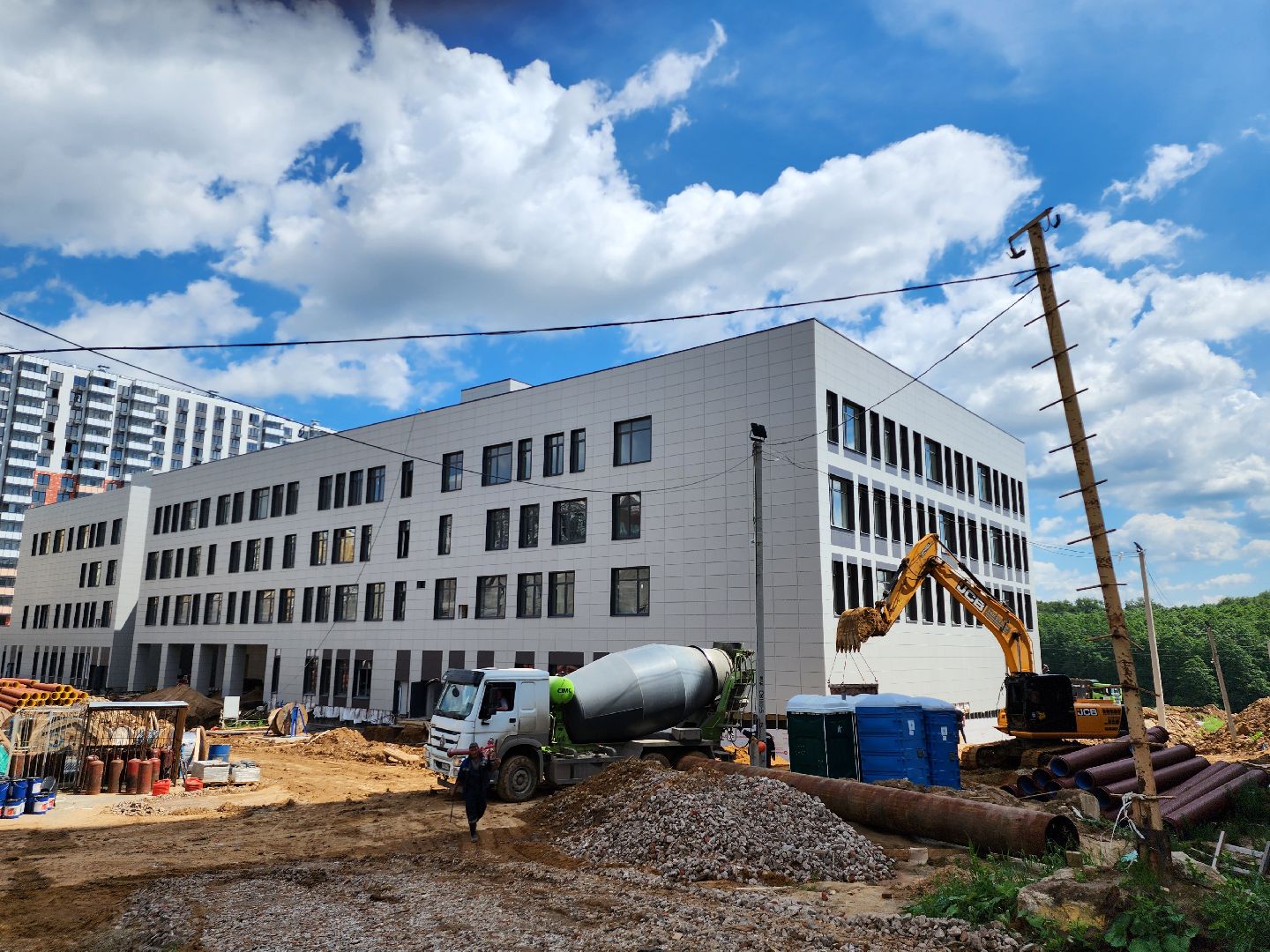 строительство школы, школа сапроново, школа купелинка, видное, ленинский округ, эко видное,