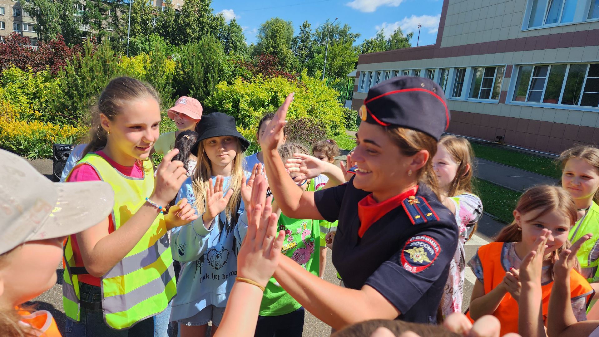 рейд безопасности, ОГИБДД, ПДД, Школьный лагерь, Подмосковье, Домодедово, профилактика бдд, Дети, Зебра, Пешеходный переход,