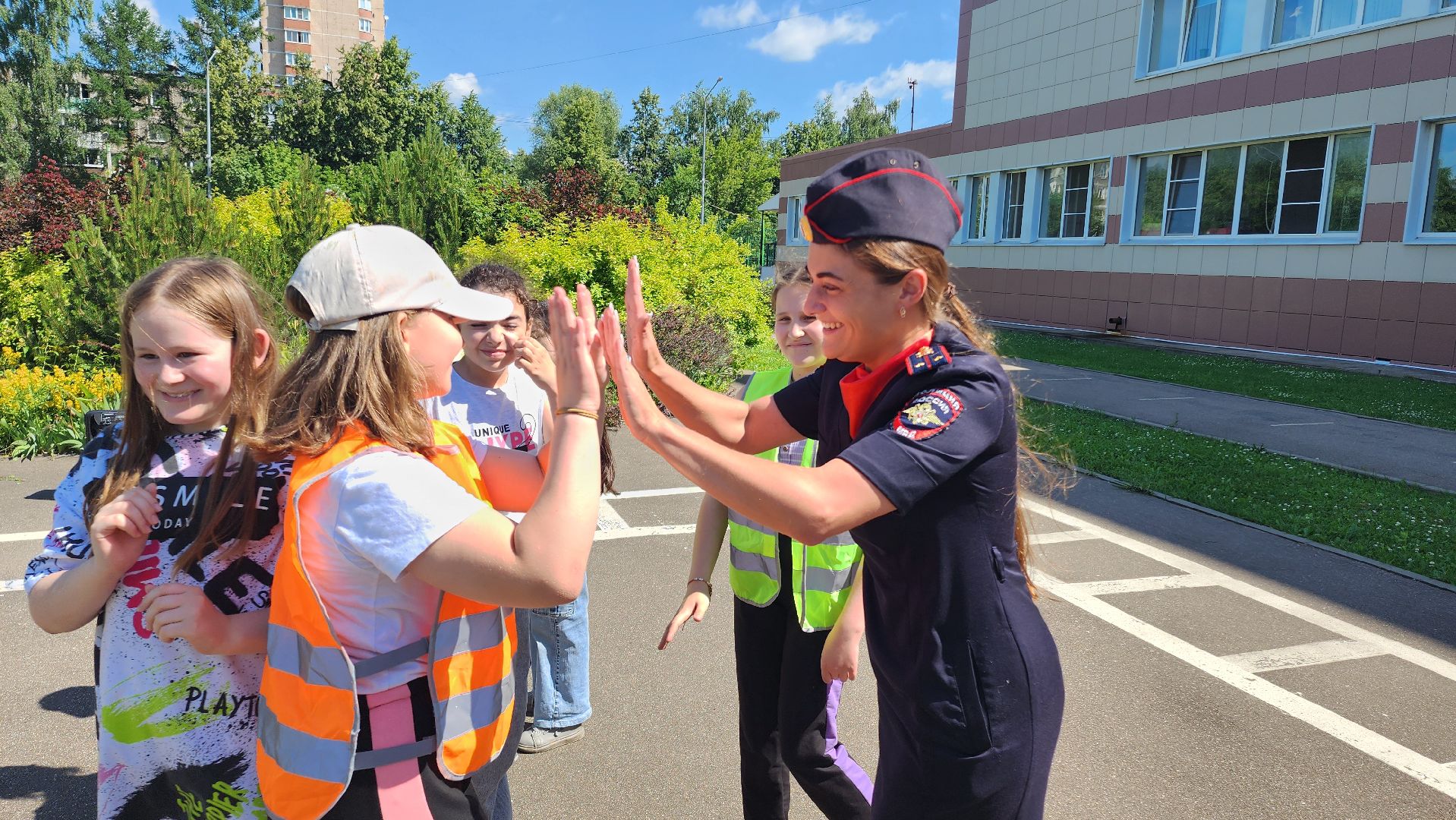 рейд безопасности, ОГИБДД, ПДД, Школьный лагерь, Подмосковье, Домодедово, профилактика бдд, Дети, Зебра, Пешеходный переход,