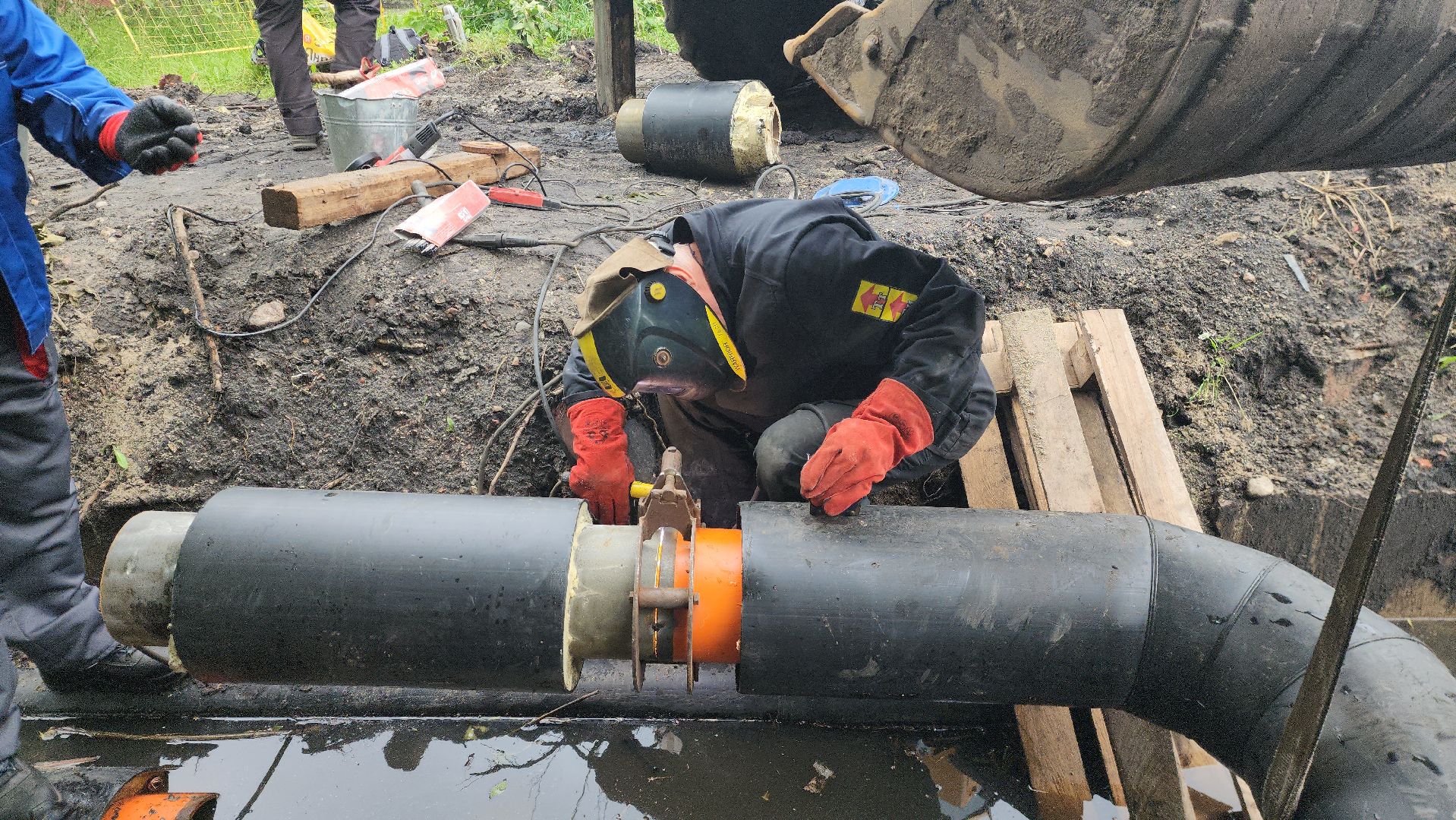 шатура, замена трубопровода, замена труб отопления, жкх, жкх и благоустройство, жкх подмосковье, шатурская грэс,