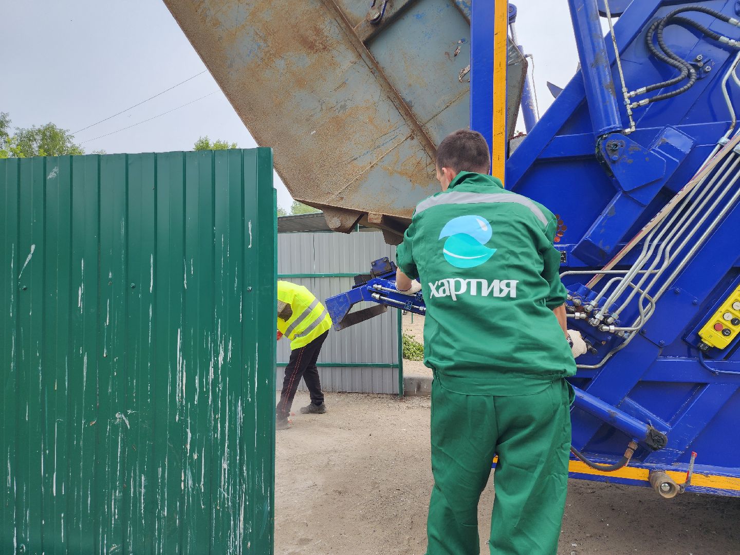 контейнерная площадка, вывоз мусора, уборка мусора, Старая Купавна, Богородский городской округ,