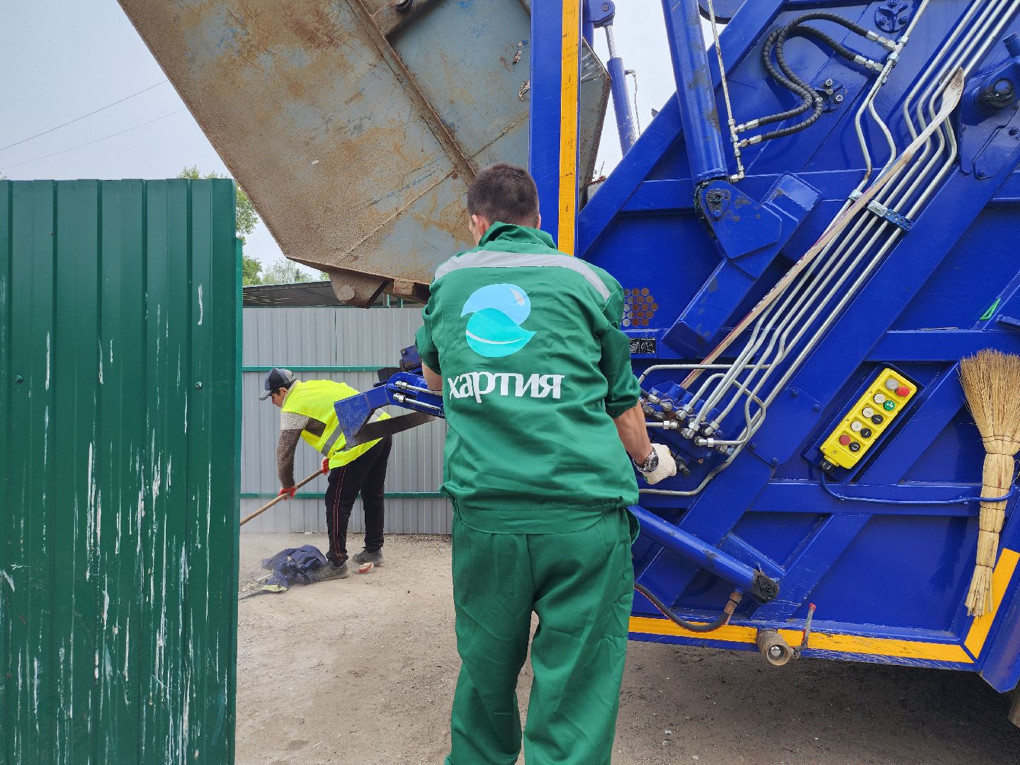 контейнерная площадка, вывоз мусора, уборка мусора, Старая Купавна, Богородский городской округ,