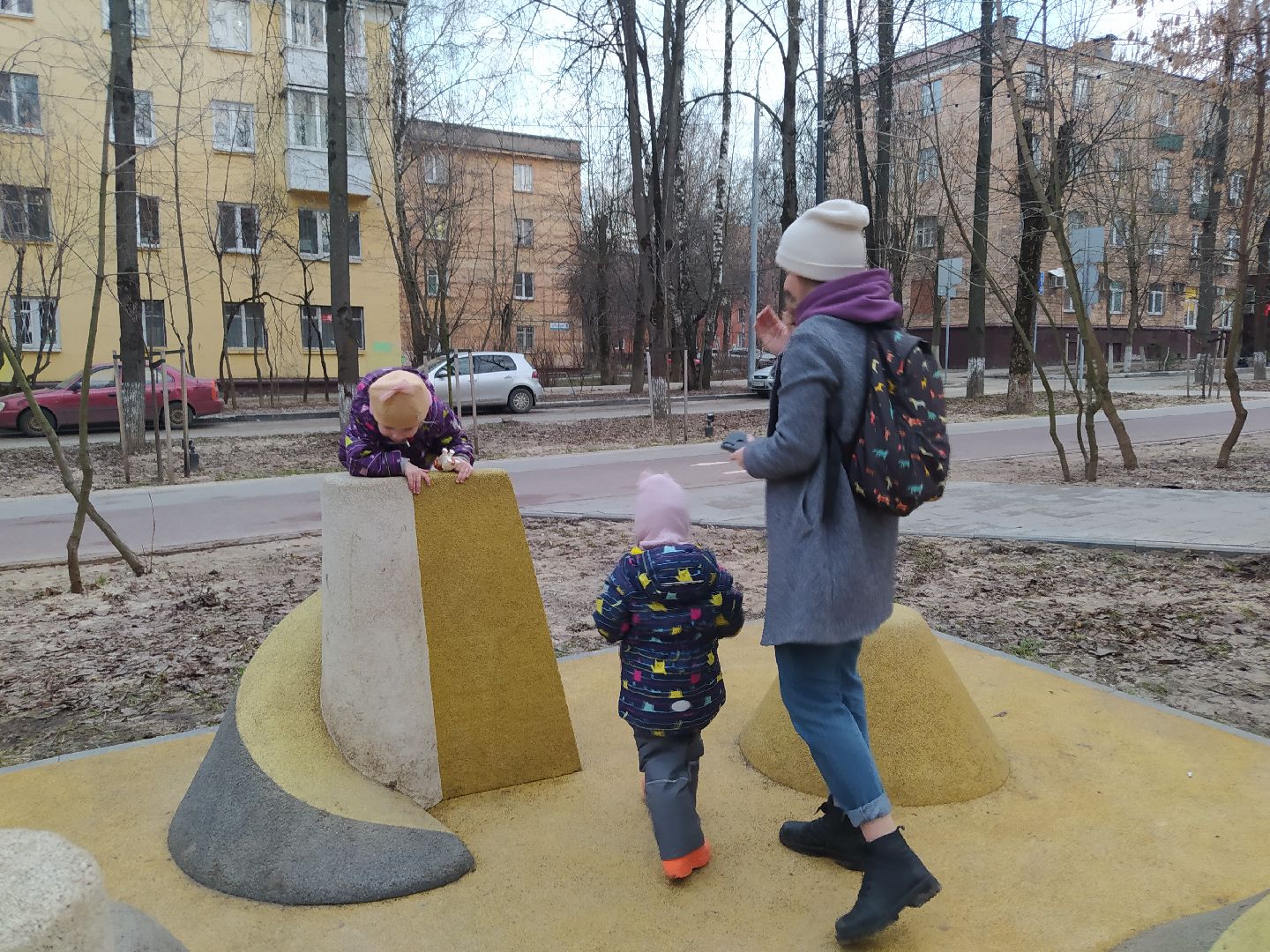 Благоустройство, качели, детская площадка