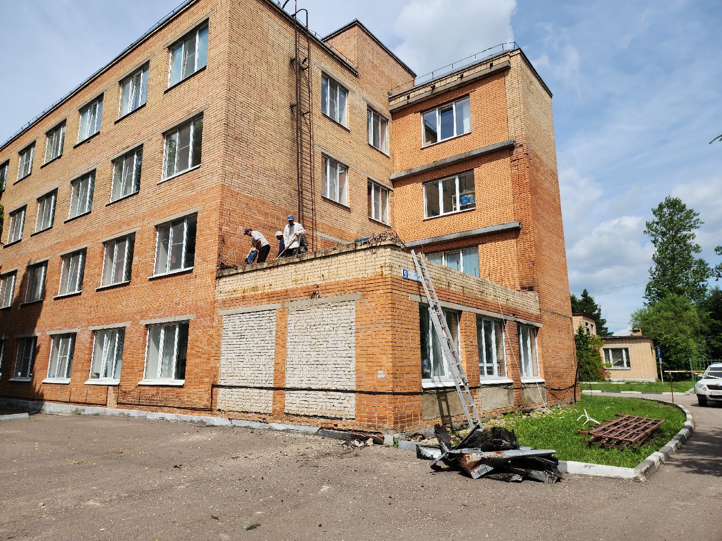 рузская больница, ремонт больницы, ремонт кровли, руза, здравоохранение, здравоохранение московской области, рузский городской округ,
