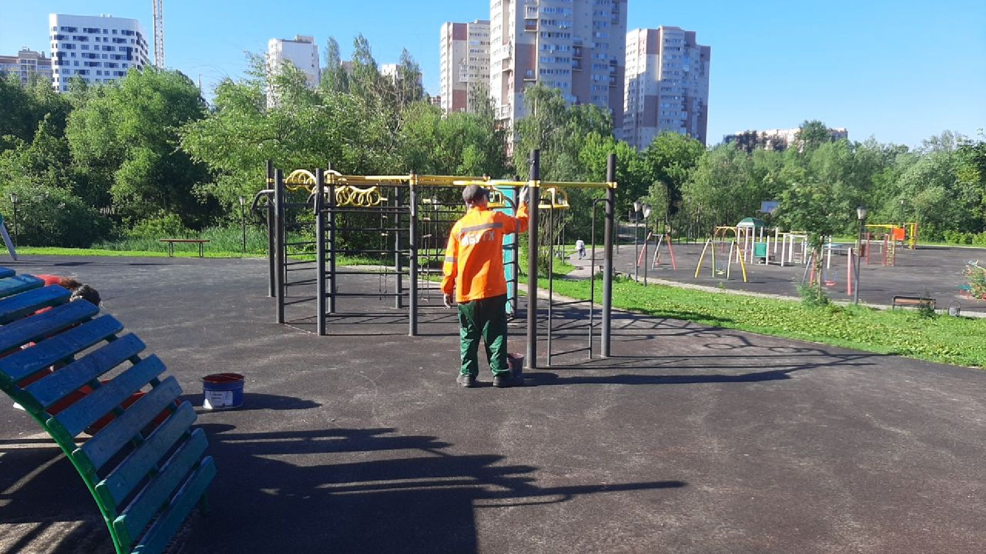 ивантеевка, детская площадка, ремонт, ремонт детских площадок, благоустройсво, зона отдыха,