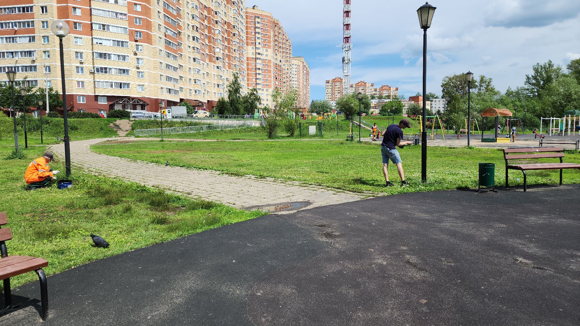 ивантеевка, детская площадка, ремонт, ремонт детских площадок, благоустройсво, зона отдыха,