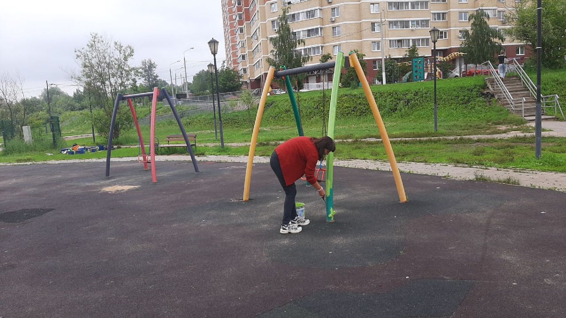 ивантеевка, детская площадка, ремонт, ремонт детских площадок, благоустройсво, зона отдыха,