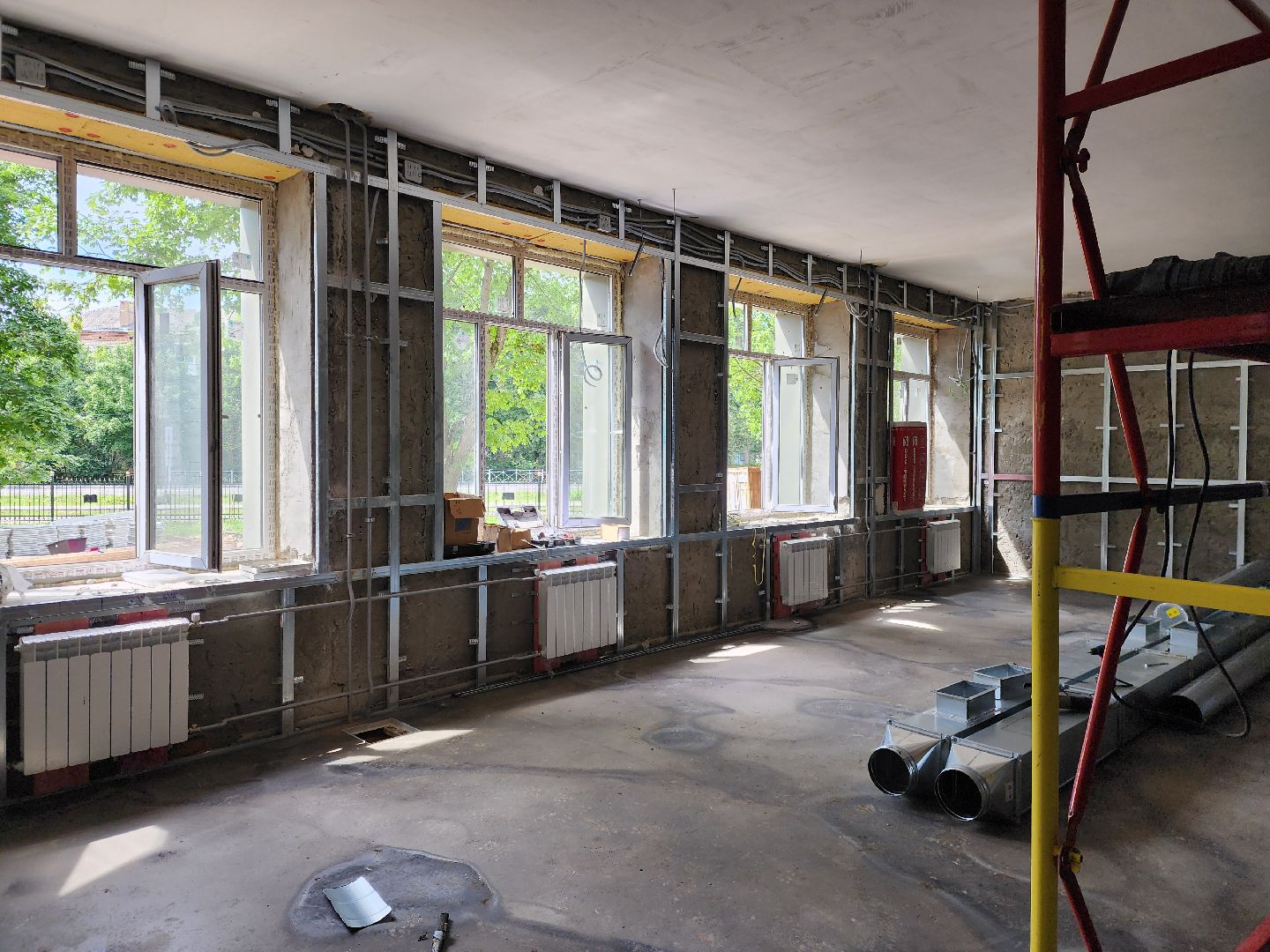 школа, ремонт, строительство, центр образования, ремонт школы, ногинск,