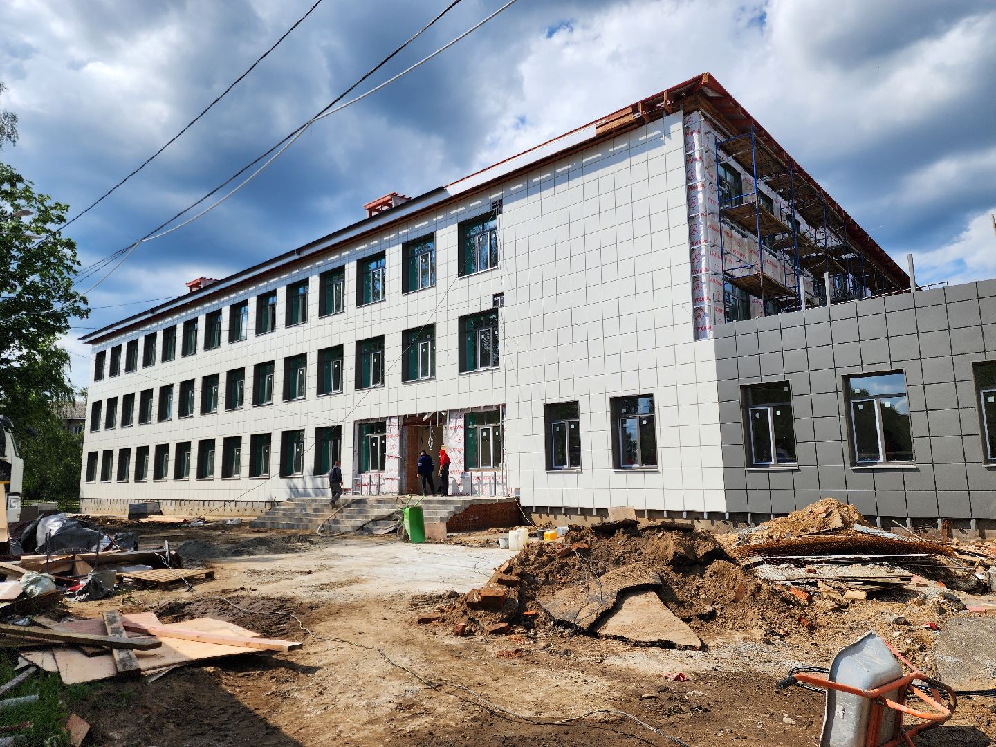 школа, ремонт, строительство, центр образования, ремонт школы, ногинск,