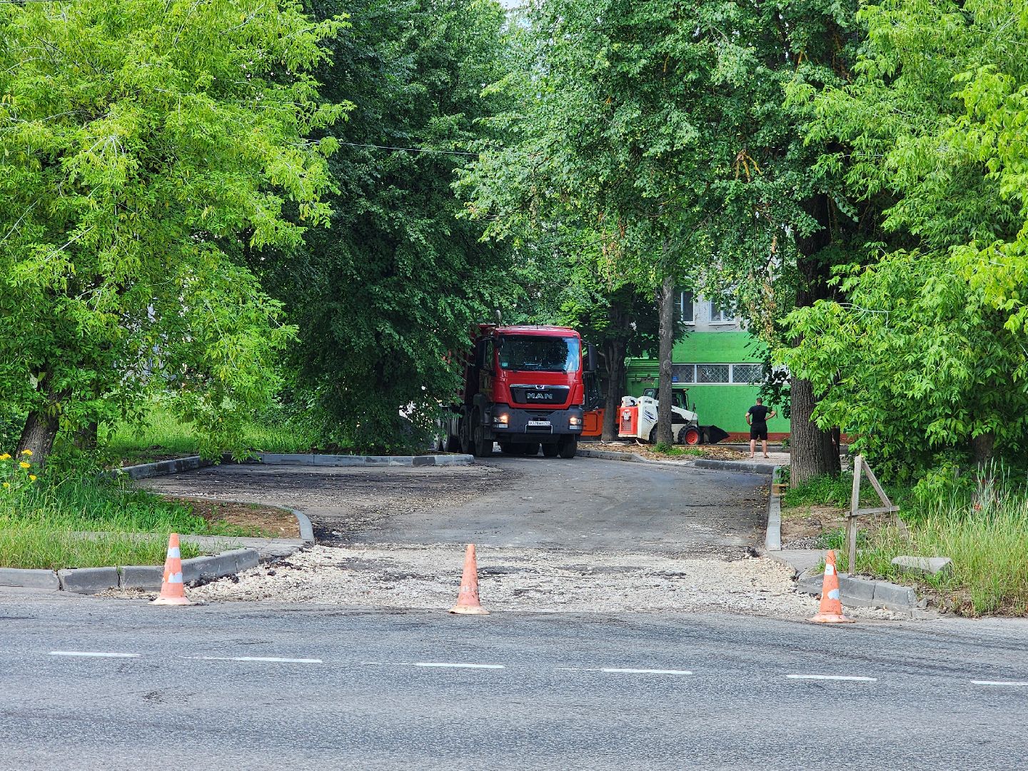 серпухов, асфальт, благоустройство, микр бумажной фабрики, улица дальняя,