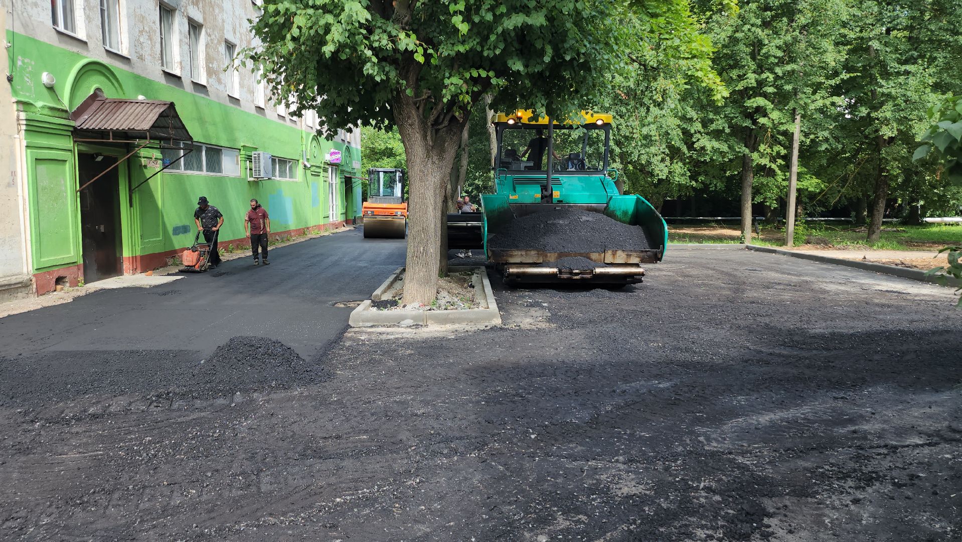 серпухов, асфальт, благоустройство, микр бумажной фабрики, улица дальняя,