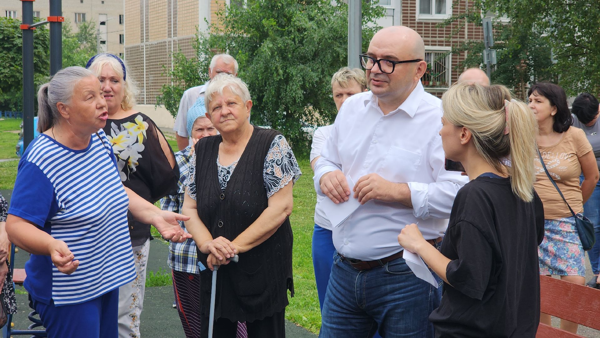 встреча с жителями, благойстройство, мигранты, Лосино-Петровский,