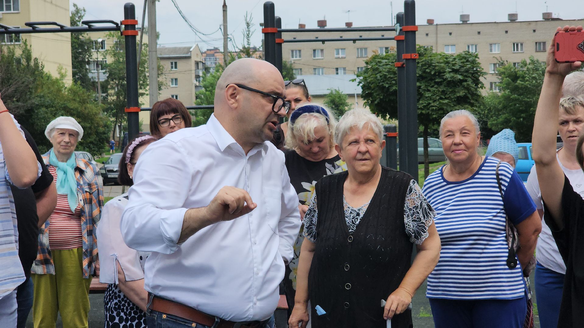 встреча с жителями, благойстройство, мигранты, Лосино-Петровский,