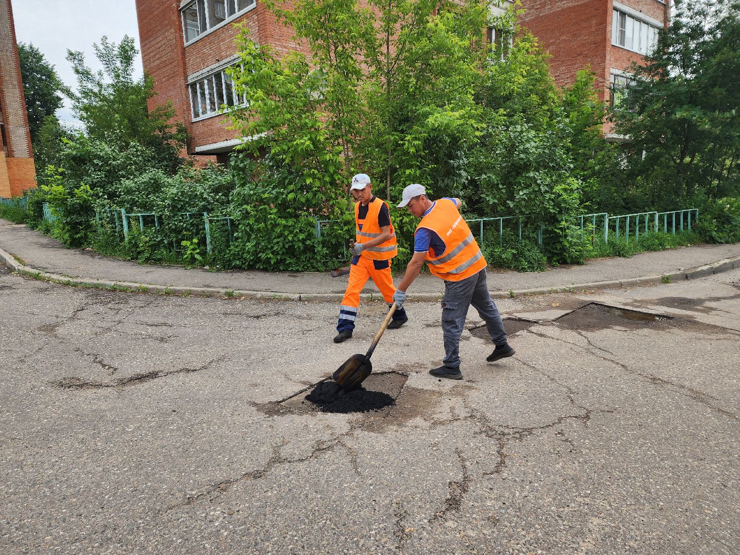 красноармейск, г.о. пушкинский, ямочный ремонт, дороги,