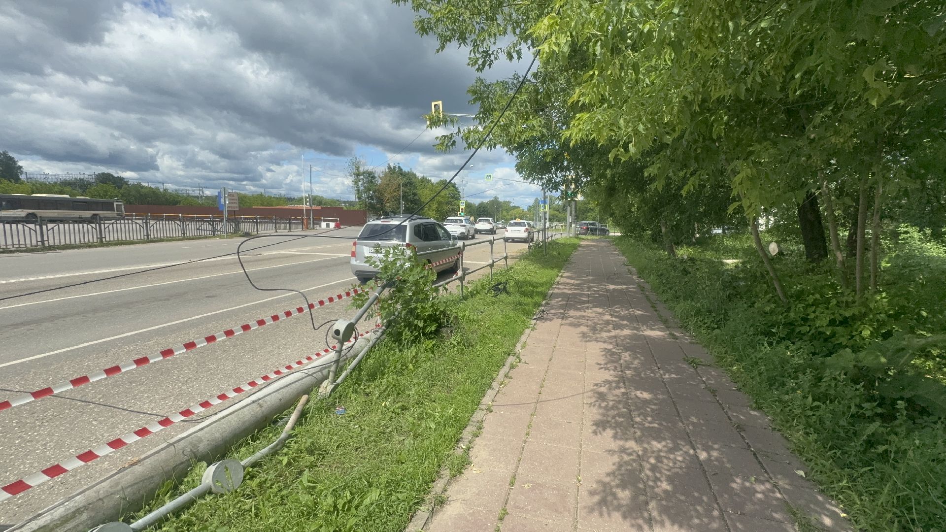 Солнечногорск, Последствия урагана, уборка детских площадок, спил деревьев, подтопление,