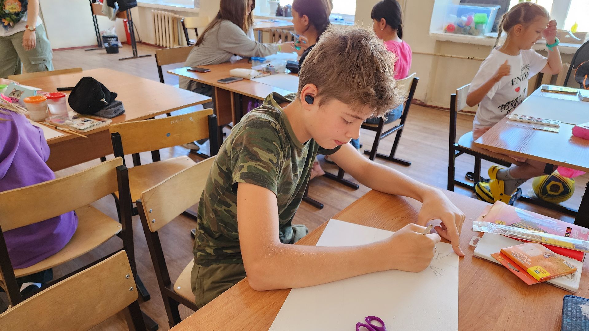 кашира, школа 1, детский лагерь, школьный лагерь, акварельки, рисование, изобразительное искусство, история искусства,