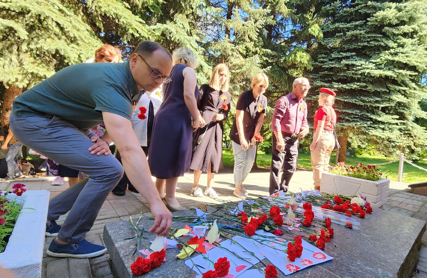 день памяти и скорби, ВОВ, 22 июня 1941 года, Война, Подмосковье, Домодедово, Митинг, Обелиск, Монумент, памятник,