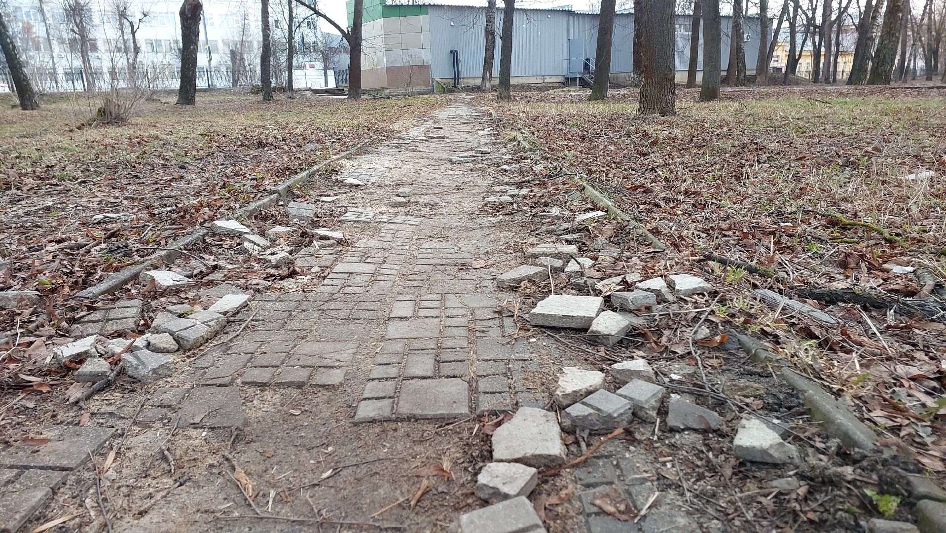 благоустройство, сквер, перемены, серпухов, тропинки