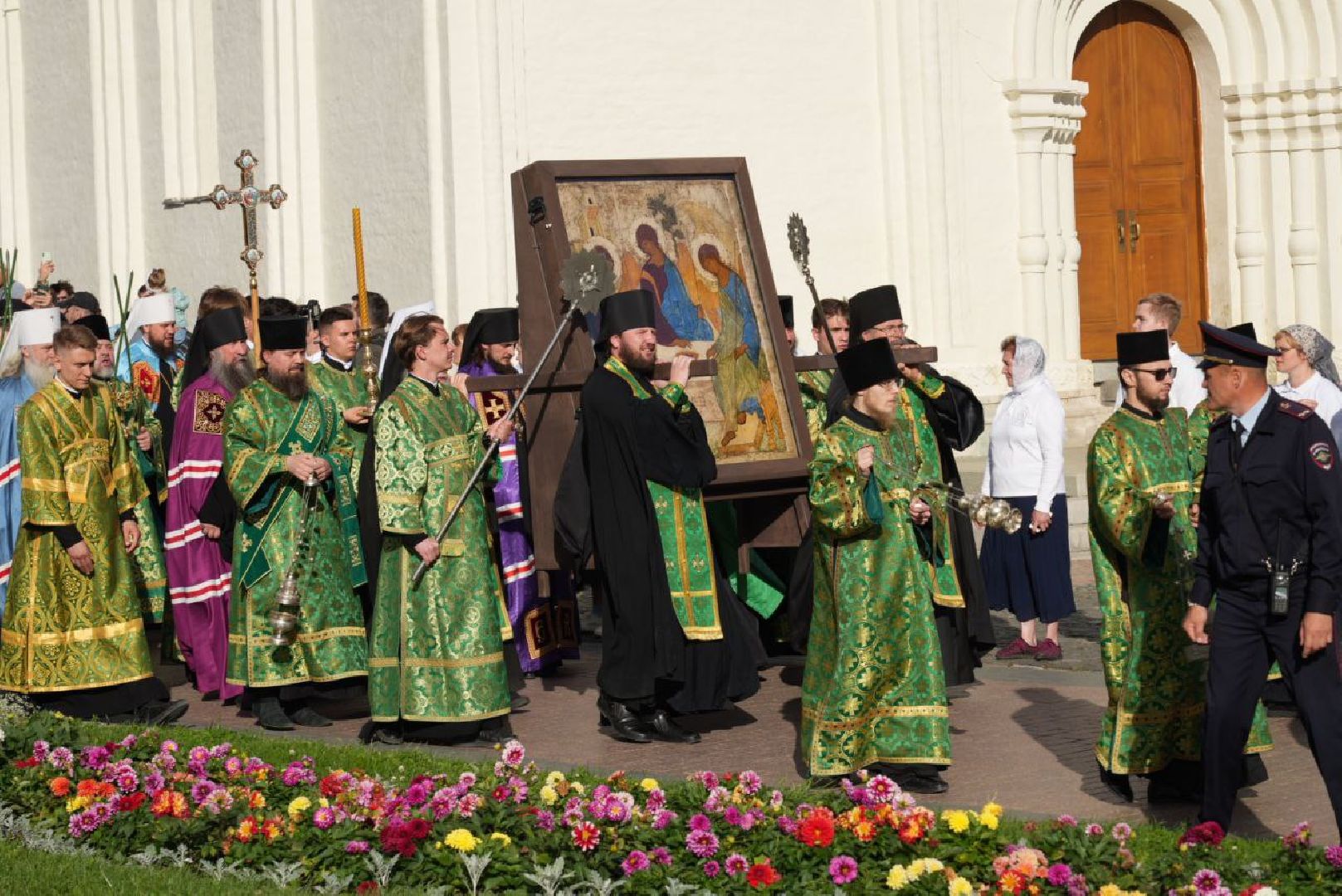 Троица, Андрей Рублев, Троице-Сергиевая лавра, Патриарх Кирилл, Сергиев Посад, Сергиево-Посадский городской округ, Эксклюзив, Вера, Религия, Сергей Пахомов,