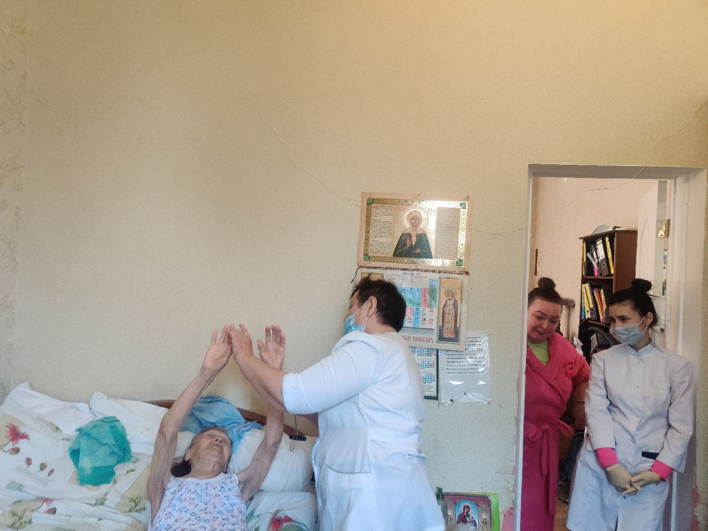 Красноармейск, медсанчасть, бригада врачей, выезд врачей, ветераны ВОВ, медосмотр ветеранов