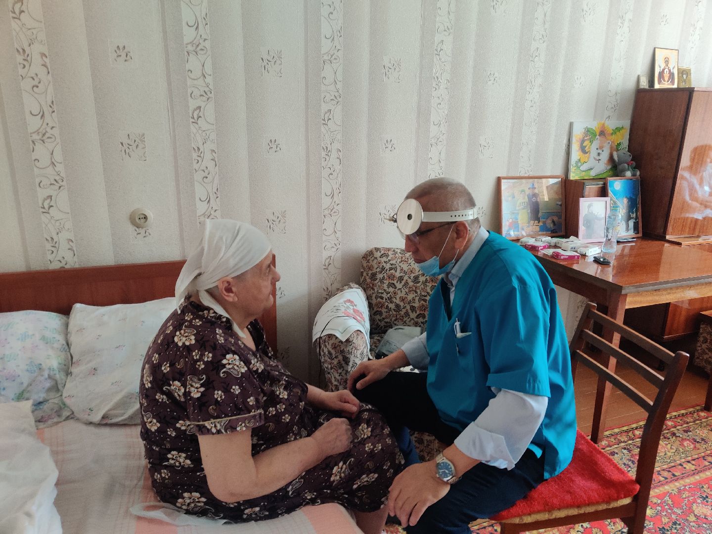 Красноармейск, медсанчасть, бригада врачей, выезд врачей, ветераны ВОВ, медосмотр ветеранов