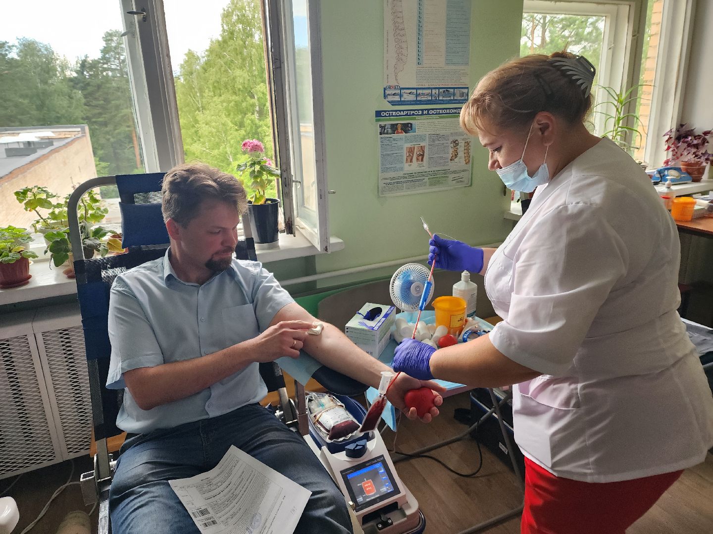 красноармейск, г.о. пушкинский, донорская акция, медсанчасть,