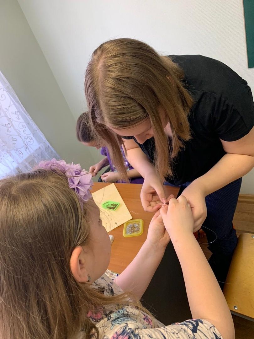 город-сад, волонтёры, досуг, каникулы, дети, бисероплетение