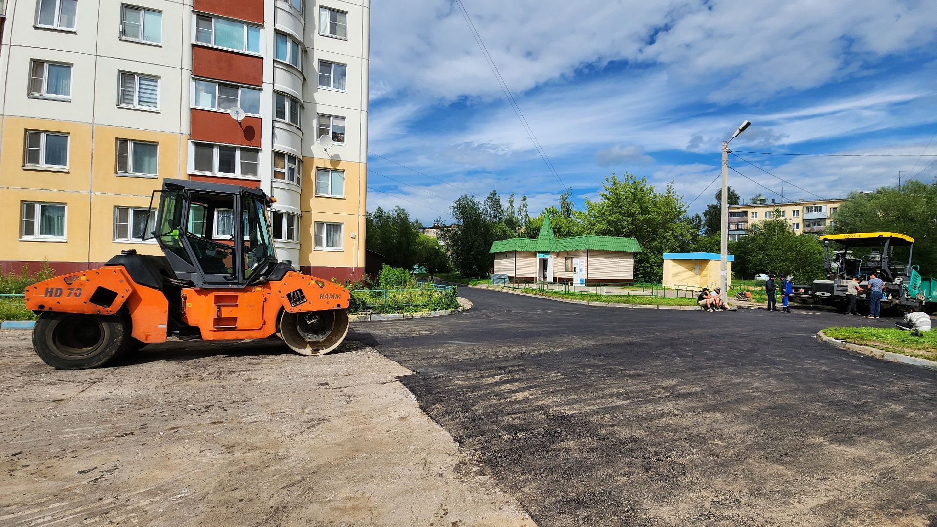 ямочный ремонт, Дворы, Лобня, Ремонт,